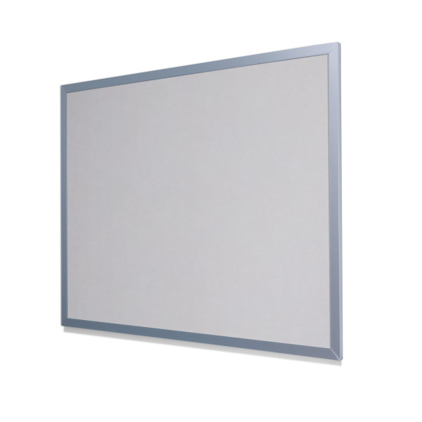 2206 Oyster Shell Colored Cork Forbo Bulletin Board with Light Aluminum Frame